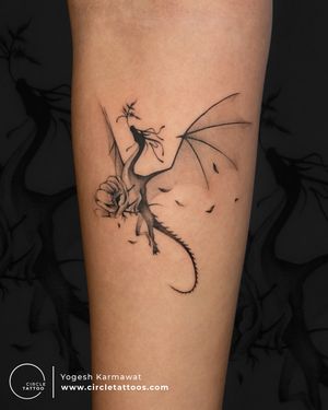 Dragon Tattoo made by Yogesh Karmawat at Circle Tattoo India 