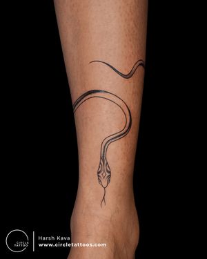 Snake Tattoo made by Harsh Kava at Circle Tattoo India 