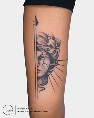 Sculpture Tattoo made by  Harsh Kava at Circle Tattoo India 