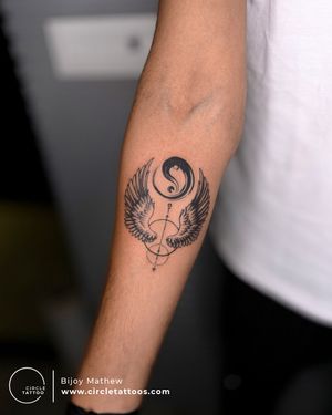 Yinyan Tattoo made by Bijoy Mathew at Circle Tattoo Indore 