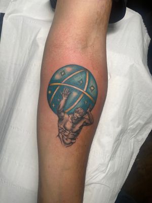 Atlas holding up the heavens 