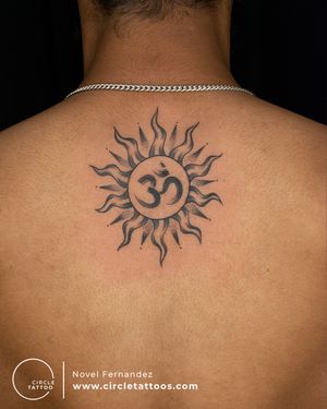 Om Tattoo made by Novel Fernandez at Circle Tattoo India 