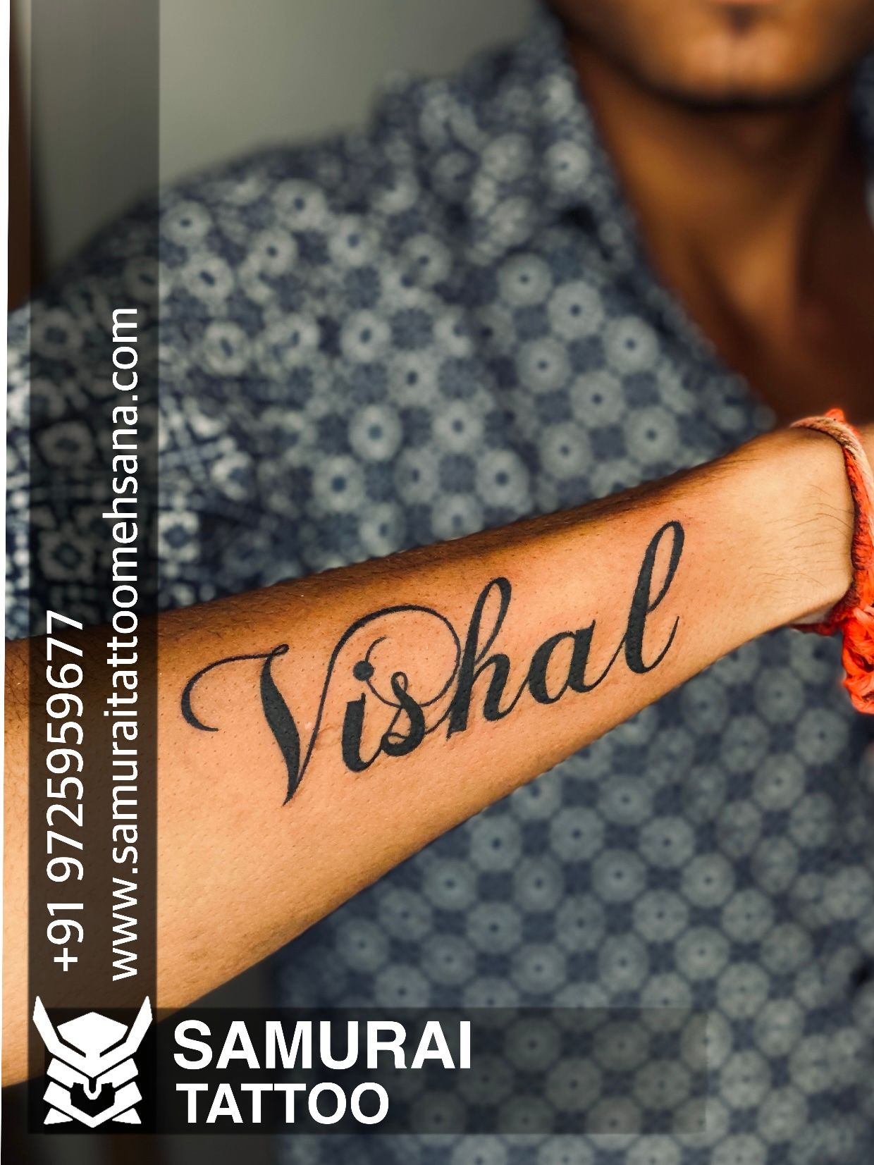 Vishal Name Tattoo/Nesh Tattoo's Baramati. - YouTube