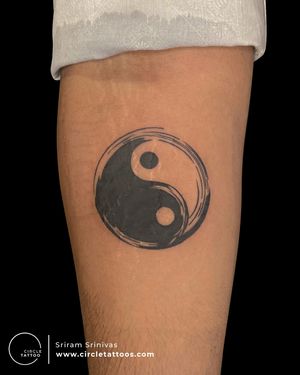 YingYang Tattoo made by Sriram Srinivas at Circle Tattoo Vizag