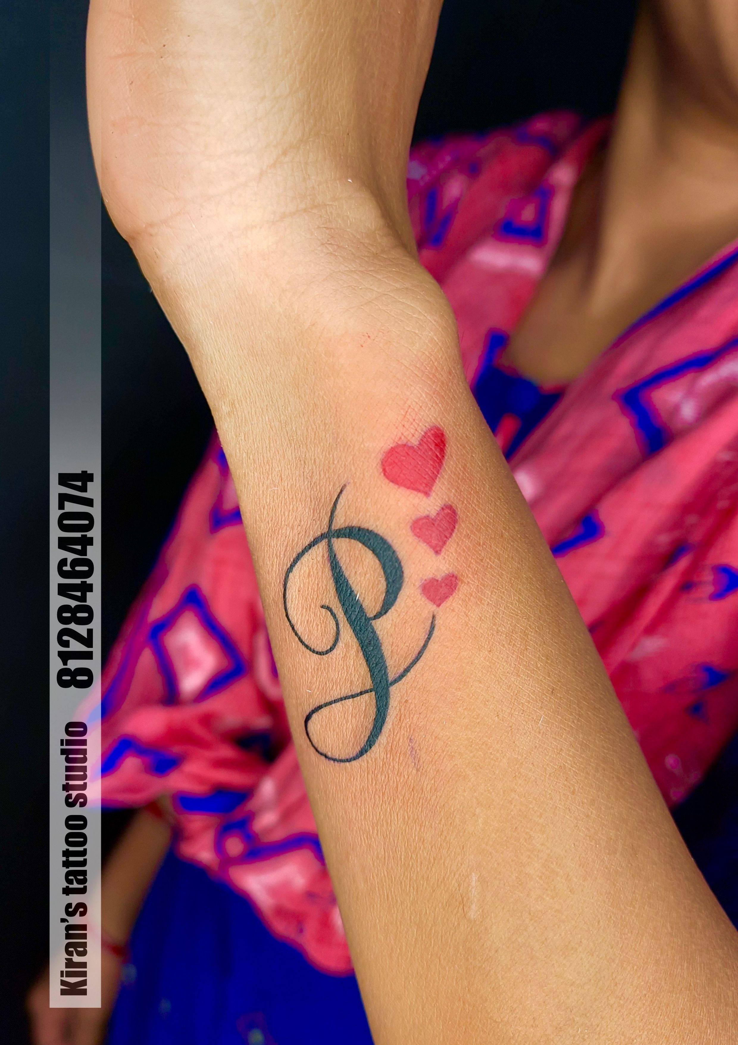 S or P Letter Tattoo | Leo Tattoo Studio Dewas