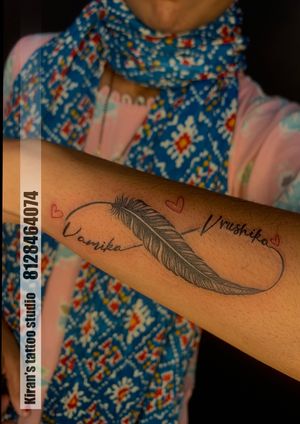 feather tattoo | name tattoo design