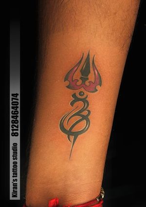 om with trishul tattoo | trishul tattoo | om tattoo