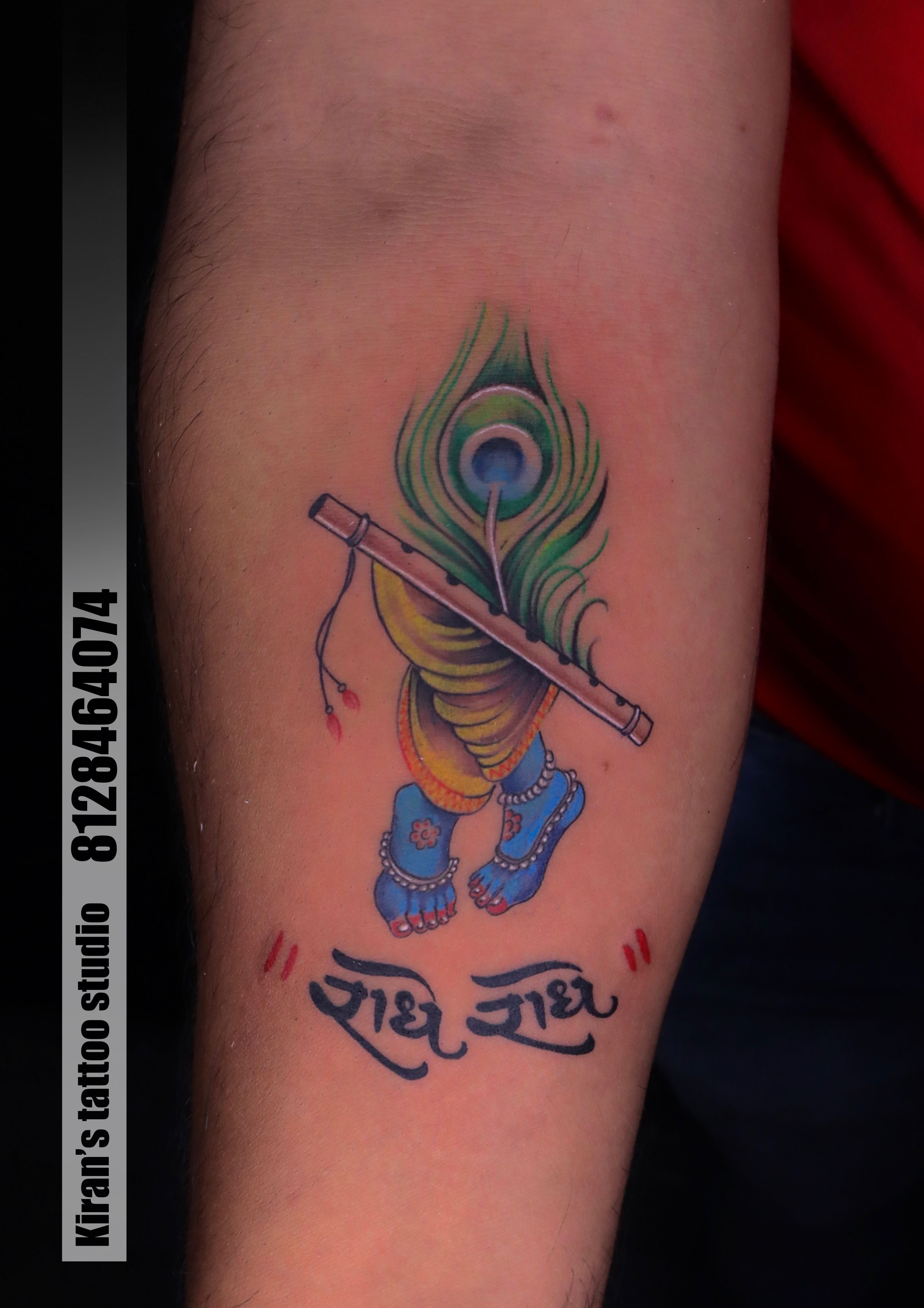 Tattoo uploaded by Samurai Tattoo mehsana • Shree Krishna tattoo |Lord Krishna  tattoo |Krishna tattoo |Dwarkadhish tattoo • Tattoodo