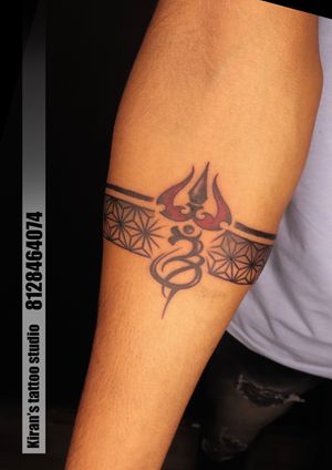 trishul band tattoo | trishul with om tattoo |band tattoo | trishul band tattoo 