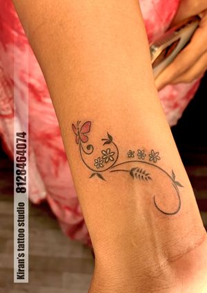 flower tattoo | girl tattoo