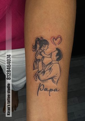 papa tattoo | daughter tattoo | kiran tattoo