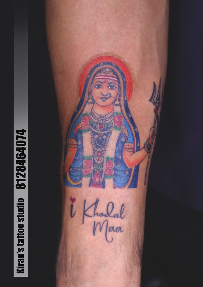 Tattoo Uploaded By Kirans Tattoo Mehsana • Khodal Ma Khodal Khodal Tattoo Khidiyar Tattoo 