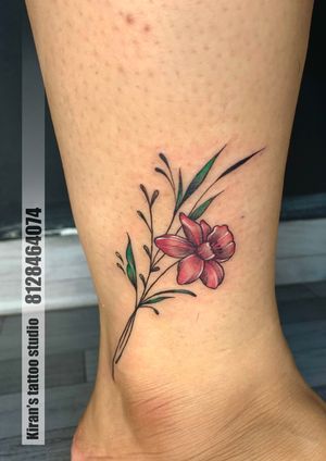 flower tattoo | girl tattoo | 