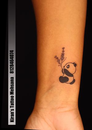 panda tattoo | girl tattoo | kiran tattoo