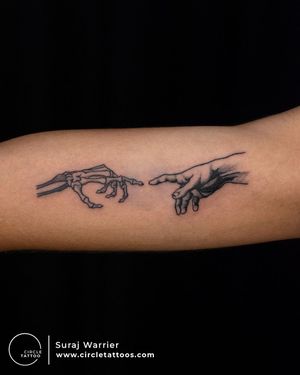 Custom Forever Hand Tattoo made by Suraj Warrier at Circle Tattoo India