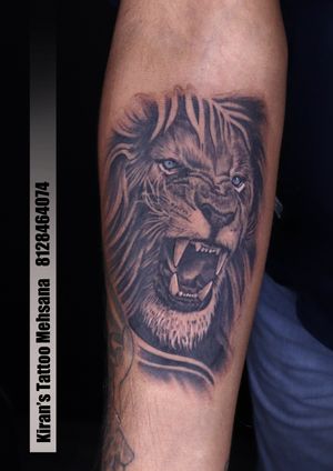 lion tattoo | half sleeve tattoo | kiran tattoo | mehsana