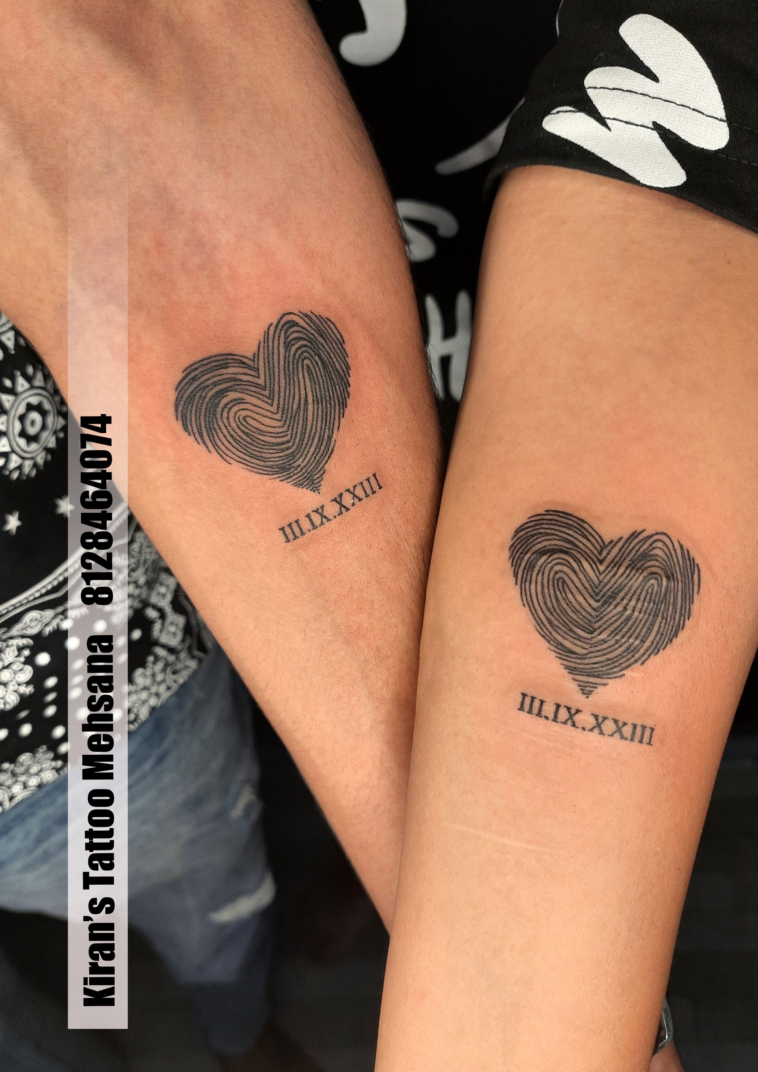 Mom-Dad Fingerprint Tattoo... - Blue Heaven Tattooz | Facebook