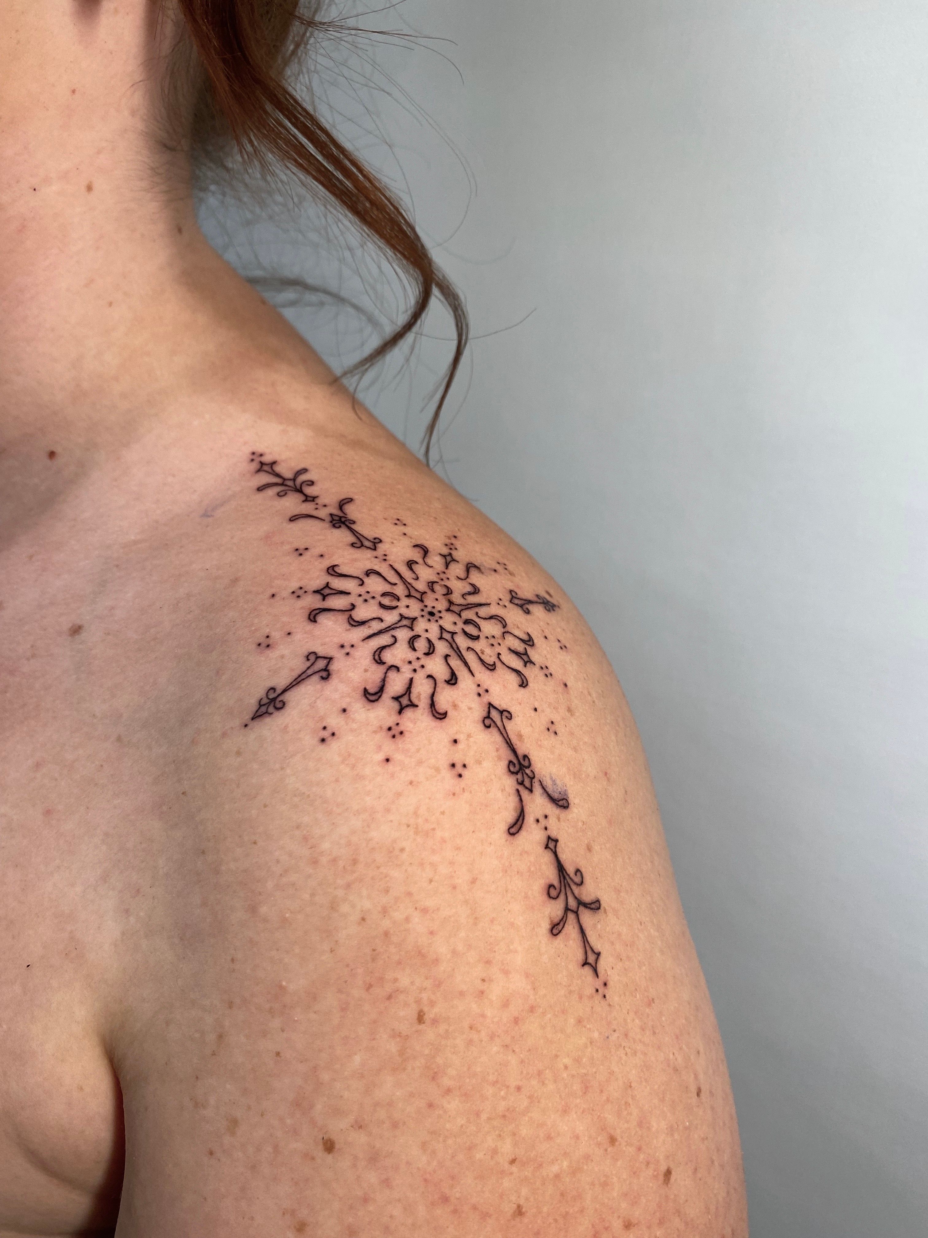 Tattoofield - Snowflake Tattoo Sticker | YesStyle