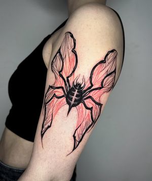• Spider • custom black & red project by our resident @fla_ink 
Get in touch to book with Flavia!
Books/info in our Bio: @southgatetattoo 
•
•
•
#spider #spidertattoo #southgatetattoo #sgtattoo #londontattoo #darktattoo 