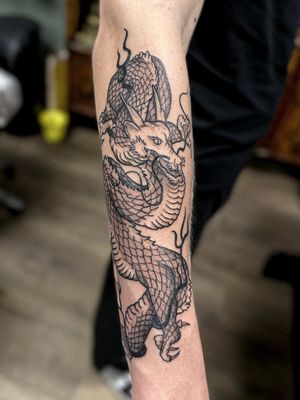 Dragon by La Dorada Tattoo