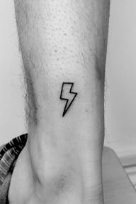 Bolt cover up. Fine line simple bolt design