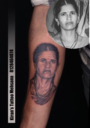 portrait tattoo | face tattoo | realistic tattoo | tattoo in mehsana 