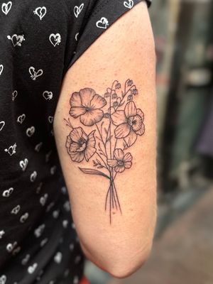 Birthflowers by La Dorada Tattoo