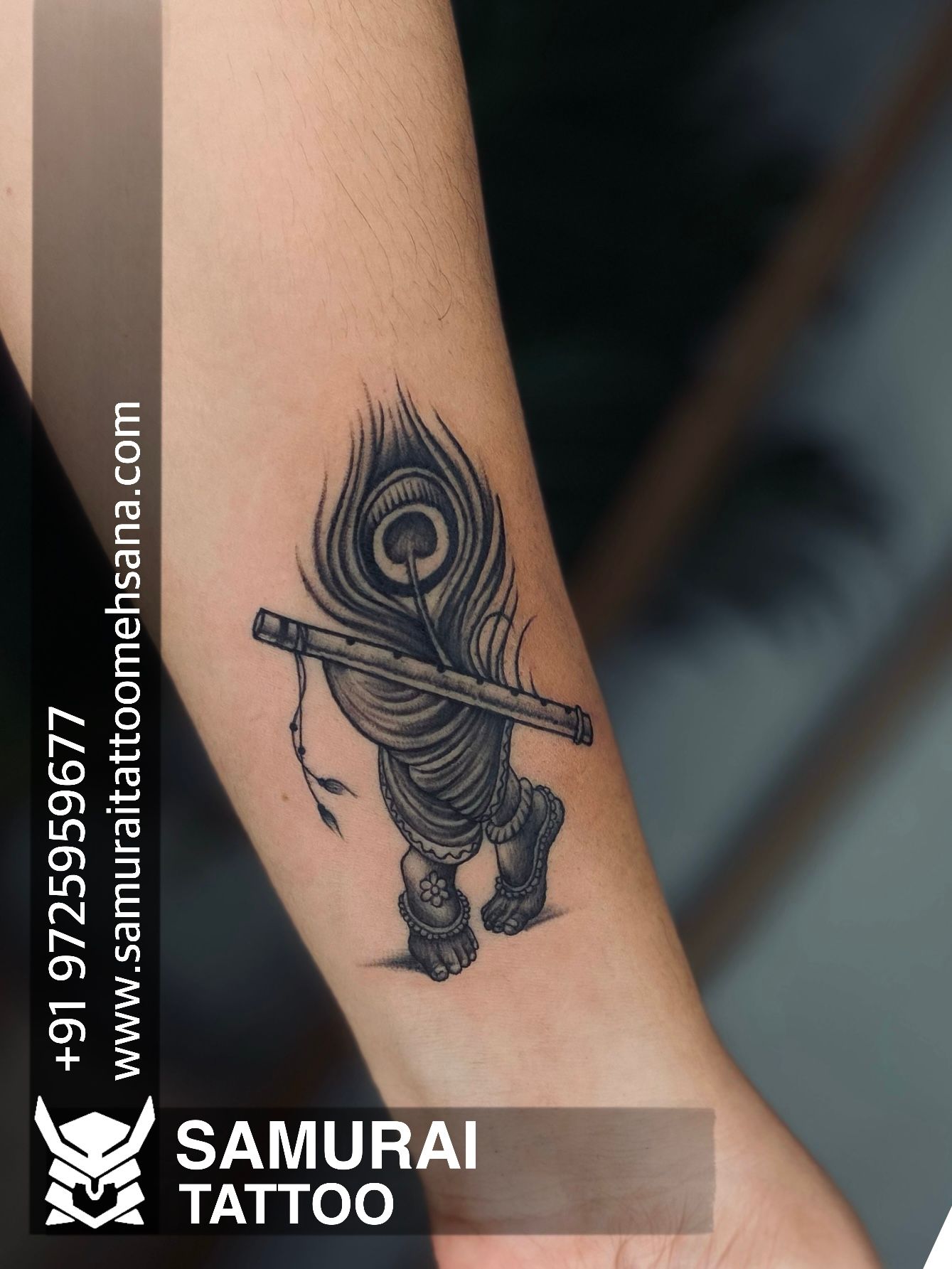 Sachin tattoos art gallery - Lord Krishna tattoo By Sachin at Sachin  Tattooz . . . . #tattoo #tattoos #colortattoo #tattoosleeve #peacock # krishna #flute #lord #tattooartist #instaartist #proartist #believatattoo  #tattoolove #krishnaart #tattoolife #