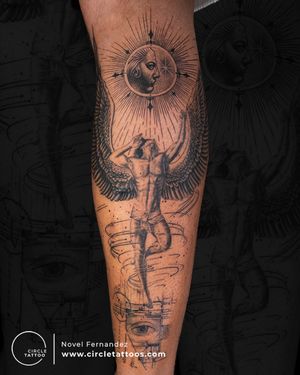 Icarus Tattoo made by Novel Fernandez at Circle Tattoo India