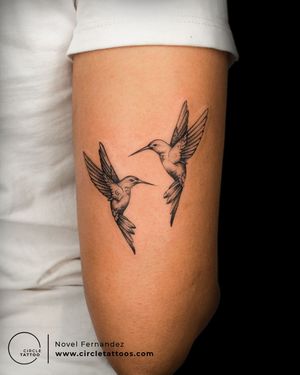 Humming Bird Tattoo made by Novel Fernandez at Circle Tattoo India