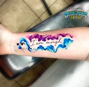 Freestyle watercolor tattoo by Daniel Natural