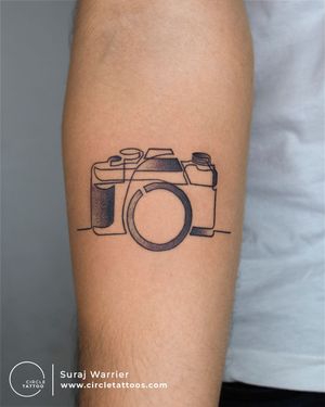 Camera Tattoo made by Suraj Warrier at Circle Tattoo Andheri