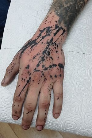 ink splash tattoo 