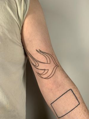 Beautifully detailed dove tattoo in fine line style, created by Dan Bramfitt aka Danyul.