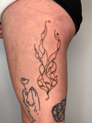 Get a unique abstract tattoo by Dan Bramfitt aka Danyul. Delicate lines and intricate details in this stunning design.
