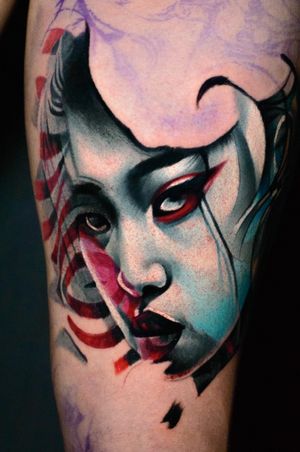 ❌ Geisha ❌#tattoo #tatuaż #tatuaze #otaku #geisha #woman #kobieta #portrait #portret #udo #duzyformat #pattern #abstract #kolortattoo #tatuazkolorowy #workinprogress #warszawa #polska #polandtattoos