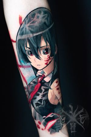 ❌ Akame from Akame ga Kill Anime ❌#tattoo #tatuaż #tatuaze #anime #manga #otaku #akame #akamegakill #przedramie #pattern #abstract #kolortattoo #tatuazkolorowy #warszawa #polska #polandtattoos