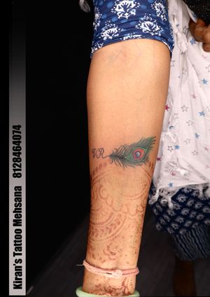 Peacock Feather Tattoo | Feather Tattoo | Girl Tattoo  | Kiran Tattoo 