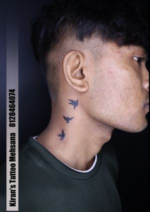 Bird Tattoo | Neck Tattoo | Boys Tattoo | Kiran Tattoo Mehsana 