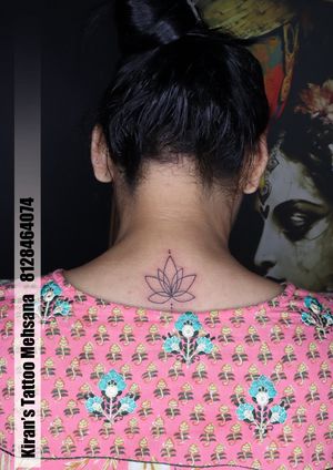 Tattoo For Girl | Neck Tattoo | Lotus Tattoo 