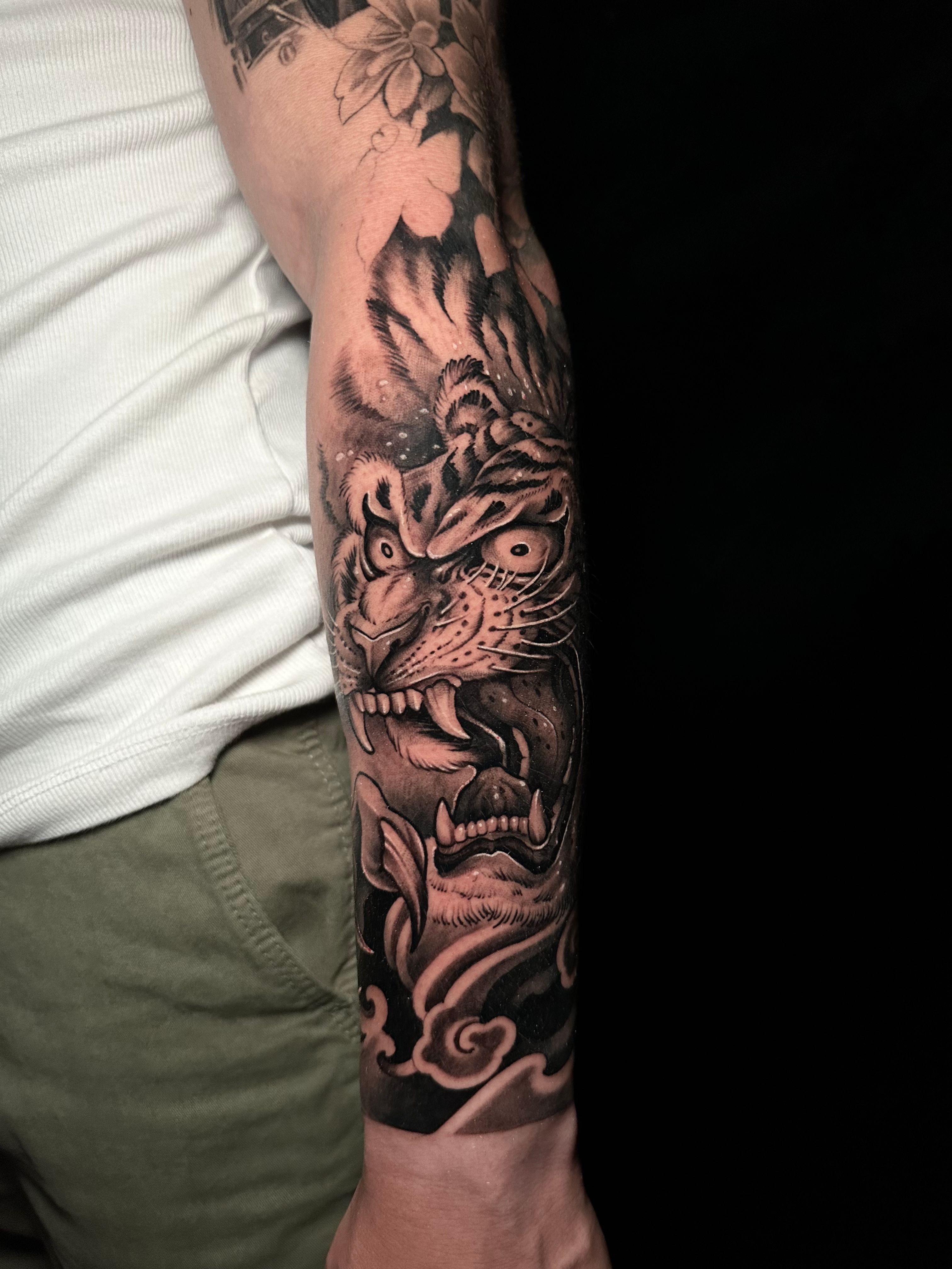 Japanese Tiger Forearm Tattoo japanese-tiger-forearm-tattoo