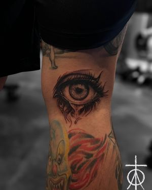 Realistic Black And Grey Eye Tattoo By Claudia Fedorovici #blackandgrey #realistceye #blackandgreytattoo #claudiafedorovici #tattooartistsamsterdam #tempesttattooamsterdam 