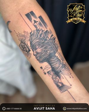 Experiment Abstract Tattoo by InkPark Tattoo Studio - The Best Tattoo Artist (Avijit Saha) In Dhaka, Bangladesh. 