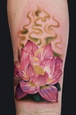 Colour lotus flower