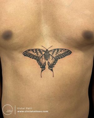 Butterfly Tattoo made by Vishal Patil at Circle Tattoo Dadar