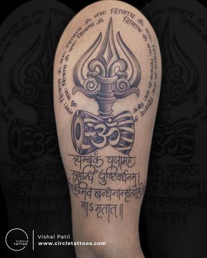Shiv Element Tattoo made Vishal Patil at Circle Tattoo Dadar