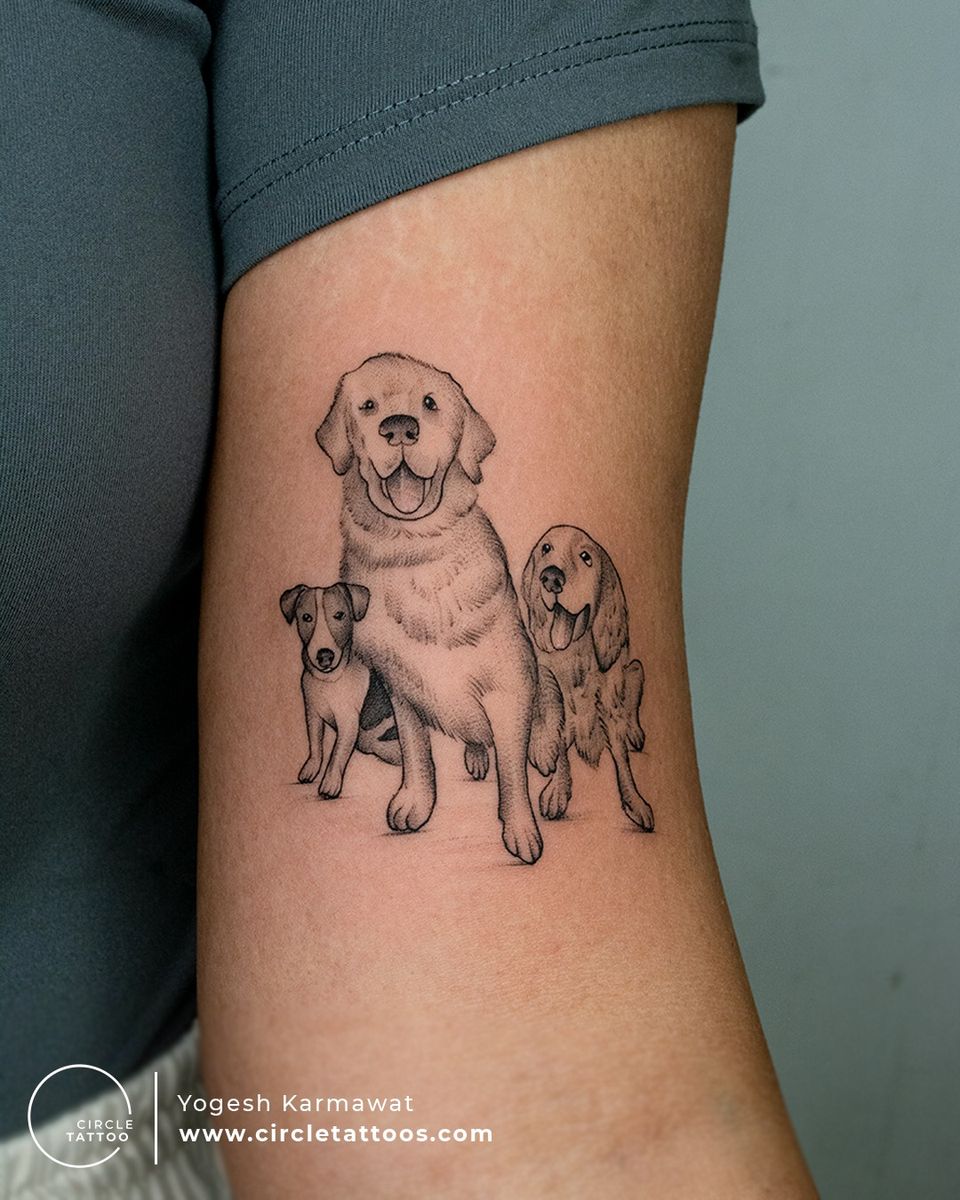 Tattoo uploaded by Circle Tattoo • Dog Lover Tattoo made by Yogesh