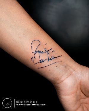 Amitabh Bachchan Sign Tattoo made by Novel Fernandez at Circle Tattoo Andheri