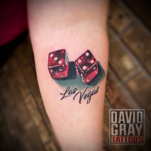 Vegas dice tattoo