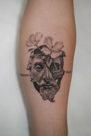 Greek Philosopher interpretation tattoo